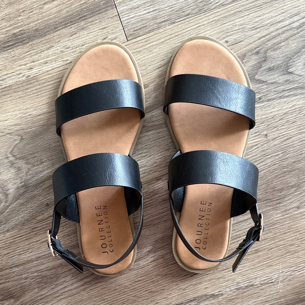 Brand New Journee Collection Black Sandals